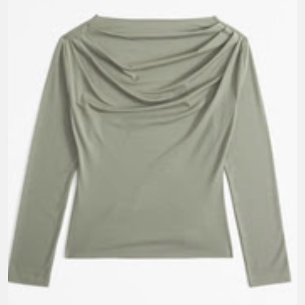 Abercrombie Draped Long Sleeve Top